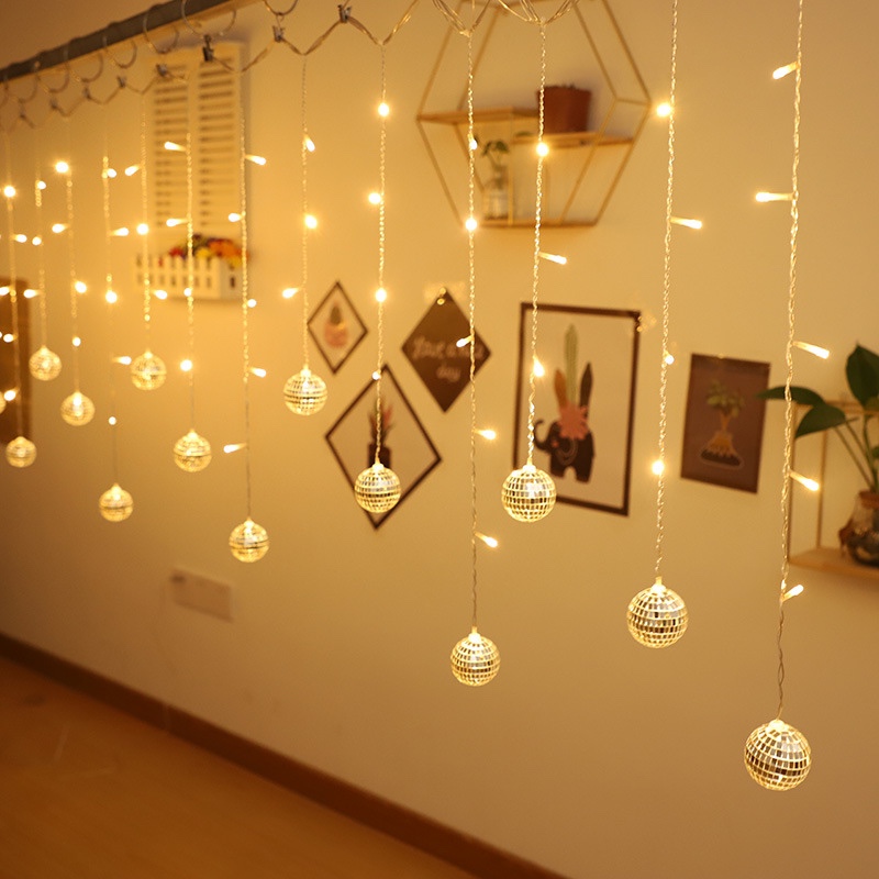 LED curtain laser light 4*60cm warm white