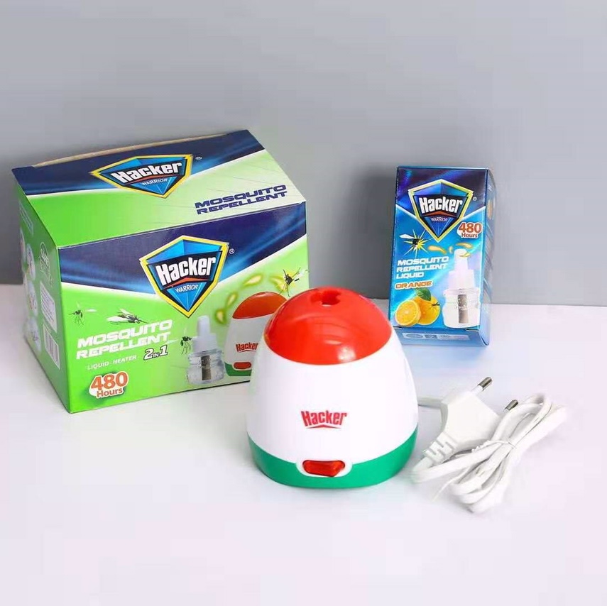 HACKER黑客电热蚊香片液加热器套装 Electric mosquito liquid  heater