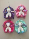 Plush schoolbag for girls, plush schoolbag, cartoon children's backpack, animal unicorn backpack, baby bag, three-dimensional toy backpack details Picture