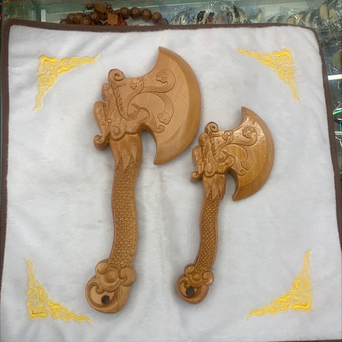 桃木斧头大小43图