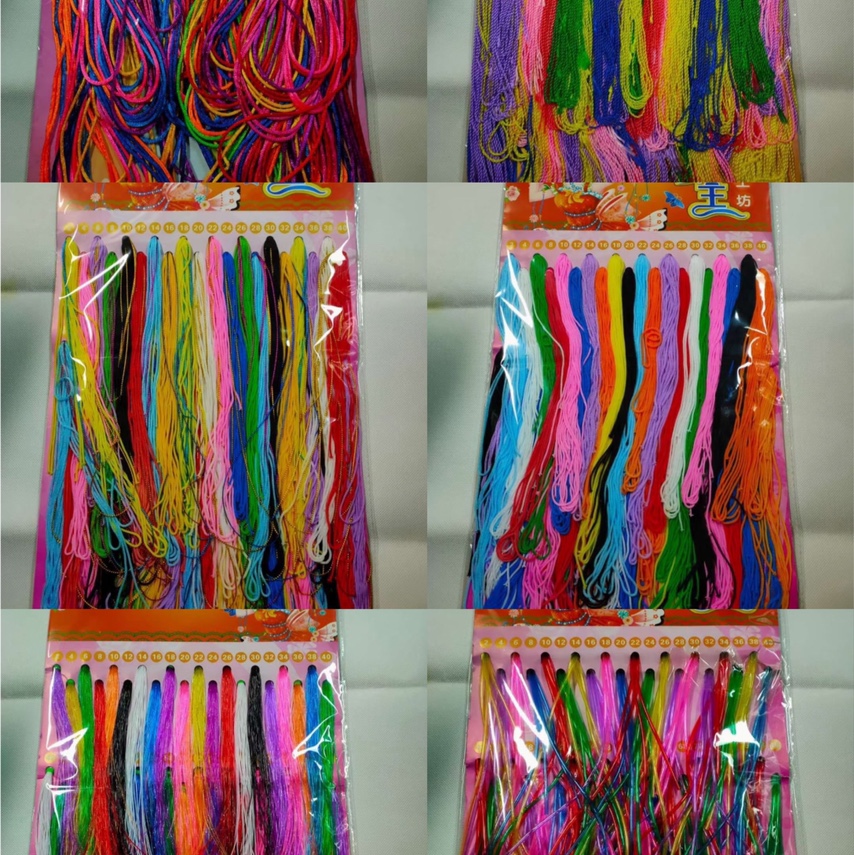 手绳：布线，丝线，中国结，皮线，吸气管，七彩中国结