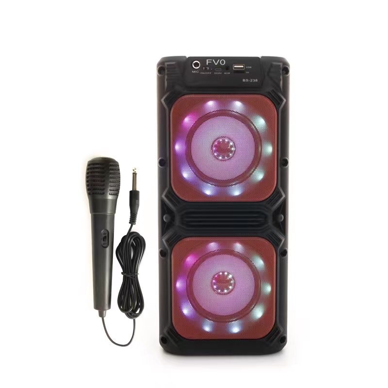 BS双4寸蓝牙系列音响便携式音响广场舞音箱插卡式音箱细节图