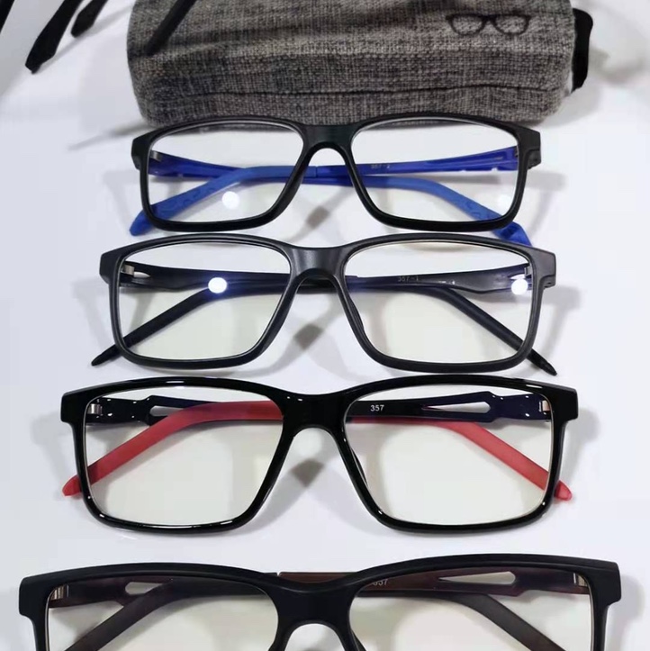 型号：357， 平光加膜，可以做老花镜，近视镜