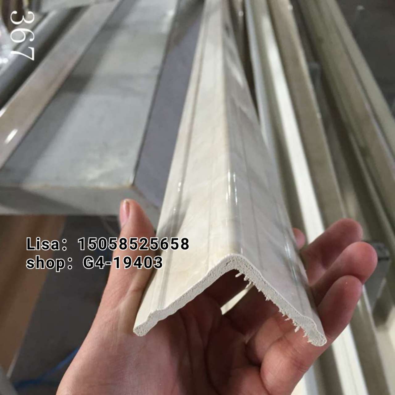 工厂直销欧式线条仿大理石 5公分黑金龙护角线 阳角线生产厂家PVC装饰线条详情图12