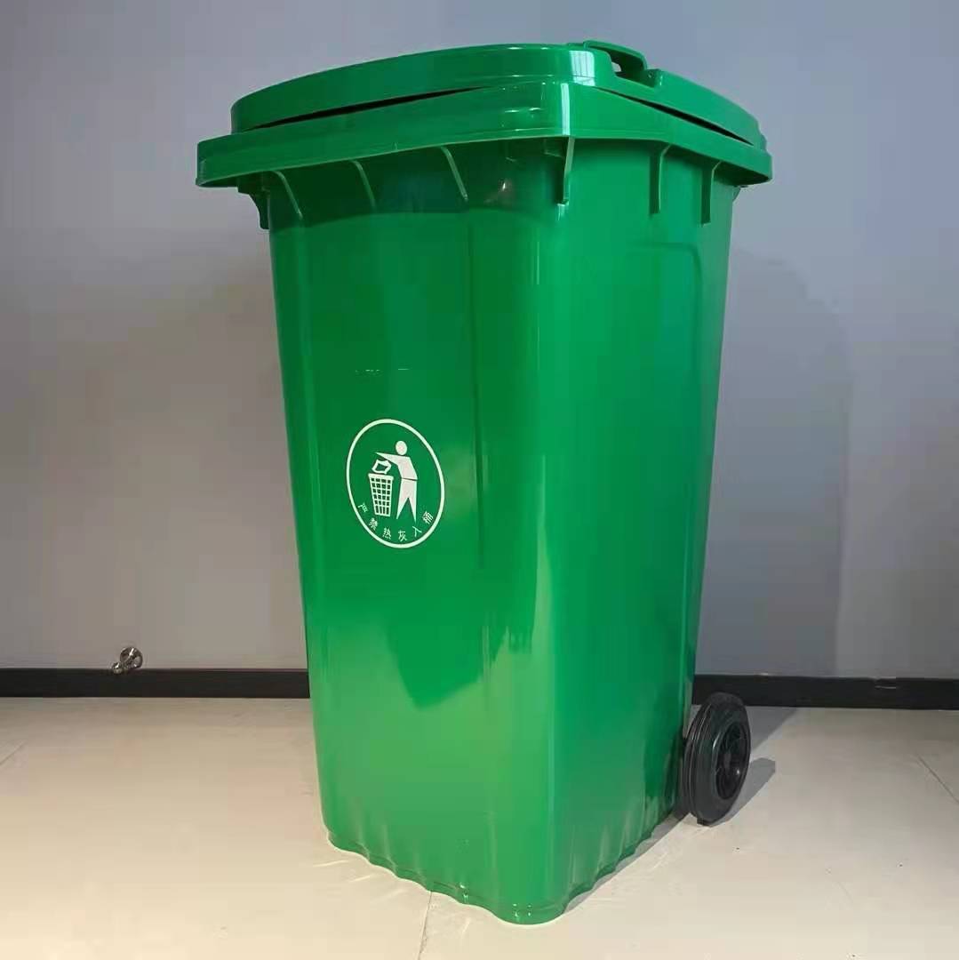 厂家直销品质优良全新塑料托板，塑料环卫垃圾桶。详情图2