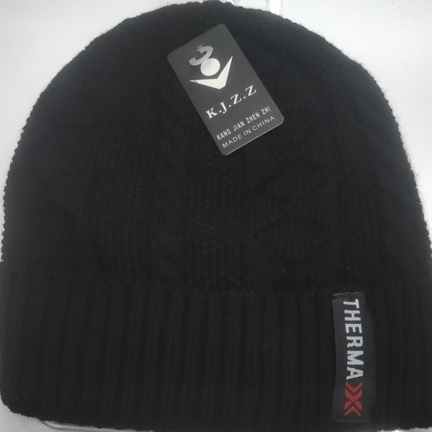 black knit hat