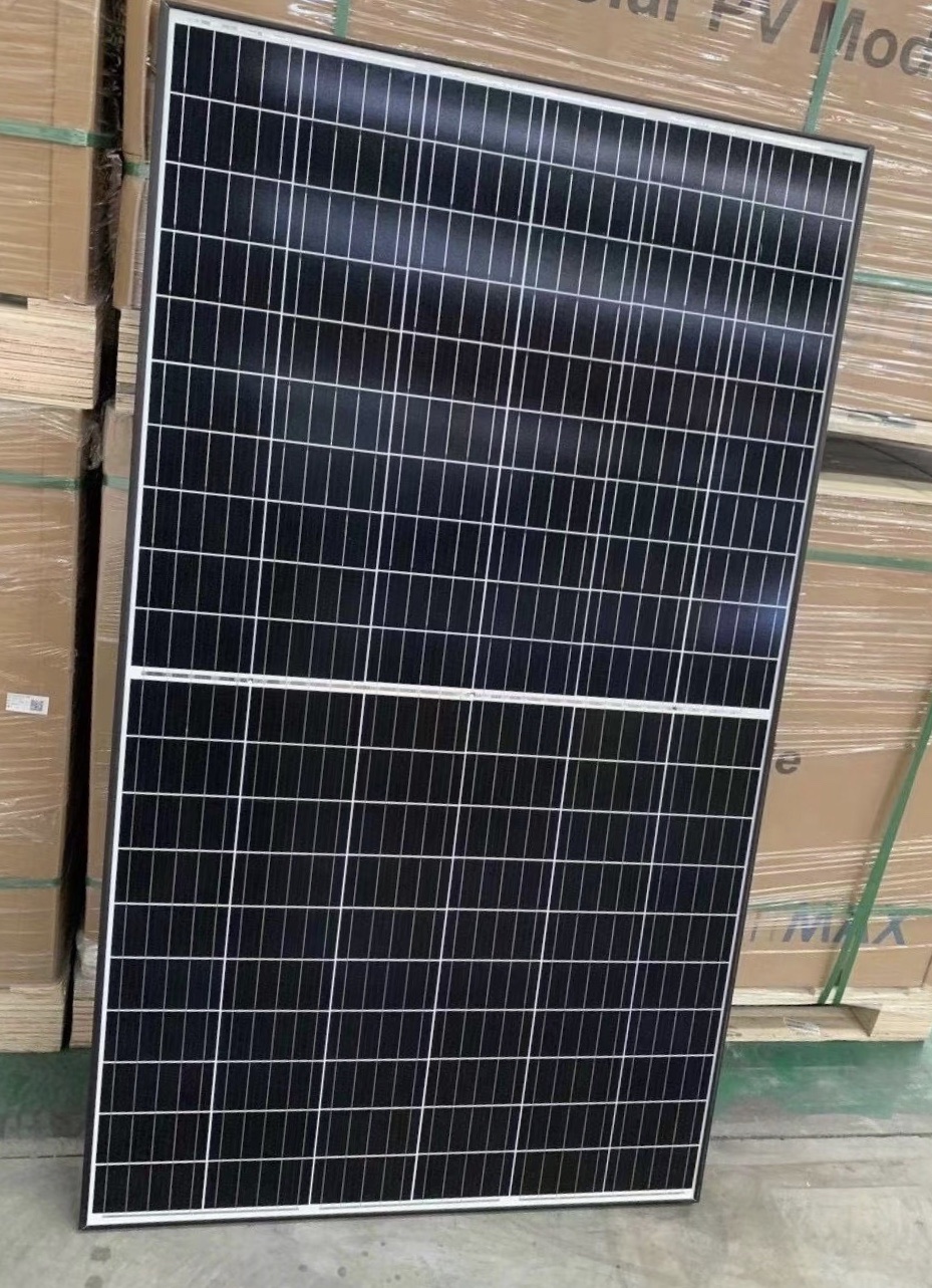 单晶太阳能板360Ｗ 375Ｗ 400Ｗ 420Ｗ 445Ｗ 黑框 现货供应 工厂店铺支持定做 多晶太阳能板电池详情图4