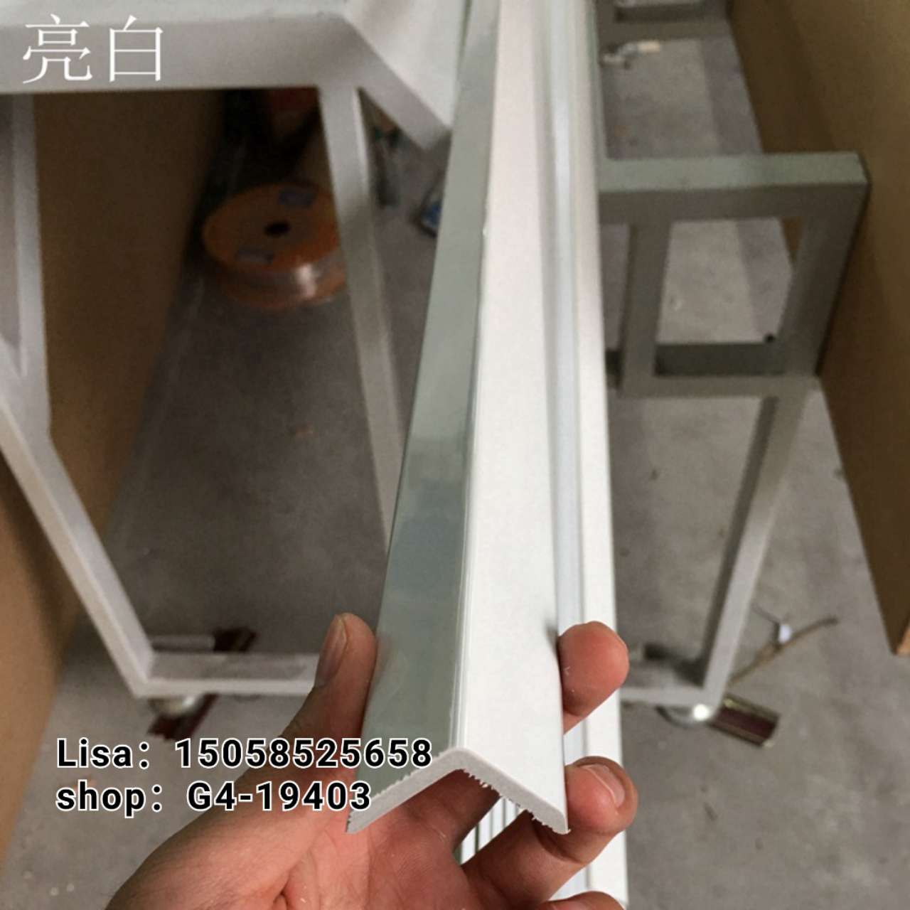 PVC欧式线条仿大理石 3乘3亮1081银 阳角线 阻燃 PVC线条详情图16