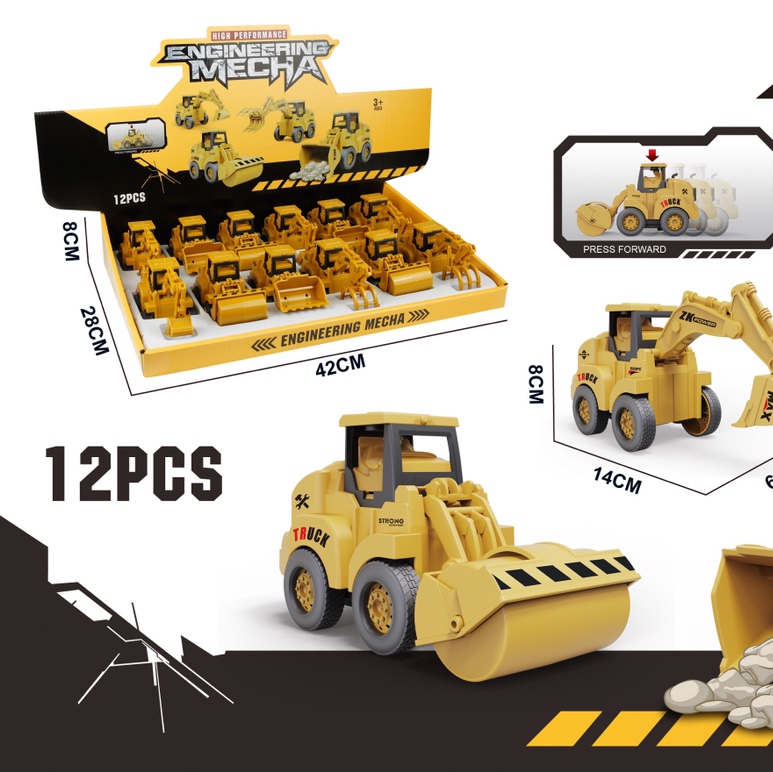 Press the trolley display box