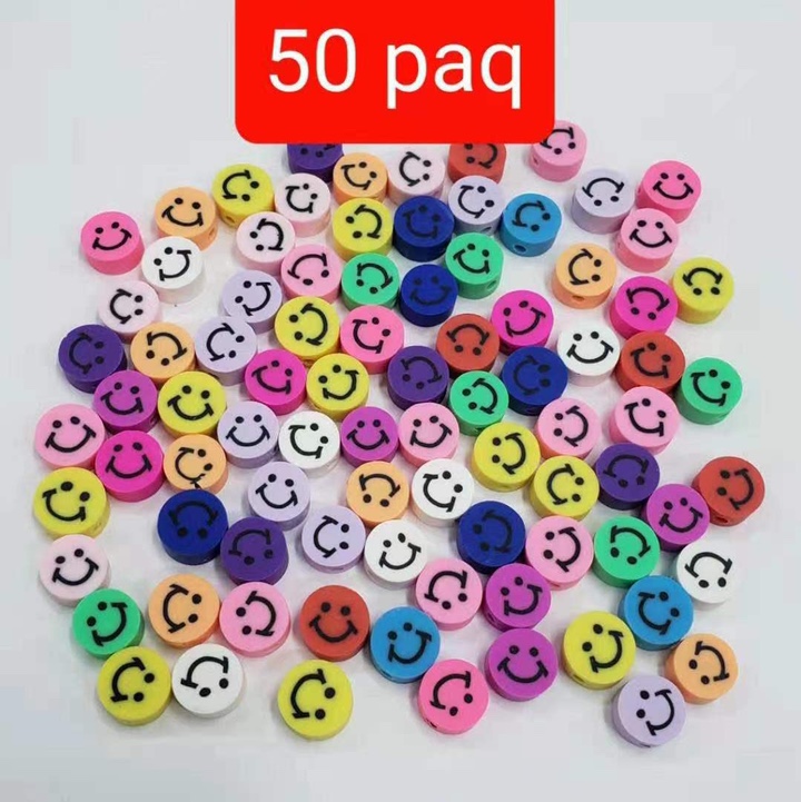 Polymer Clay Smiley Slice Mobile Phone Chain Accessories Diy Headdress Hair Accessories Bracelet Necklace Beads Shoe Clothing Accessories 10*4Mm Aperture 2Mm