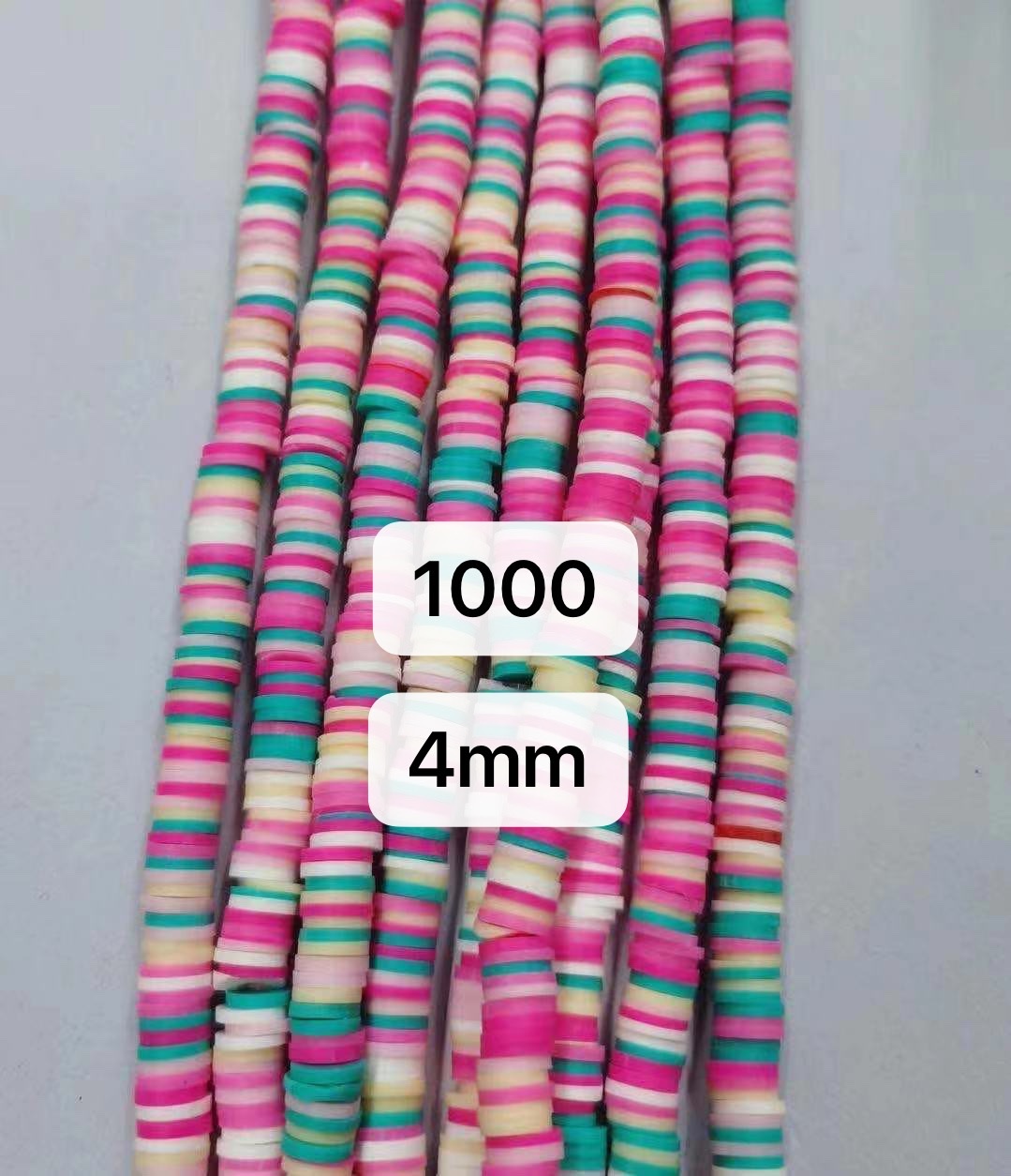 6*1Mm Multicolor Polymer Pottery Jewelry Accessories Bracelet Spacer Handmade Clothing Accessories Length 40Cm Can Be Customized undefined