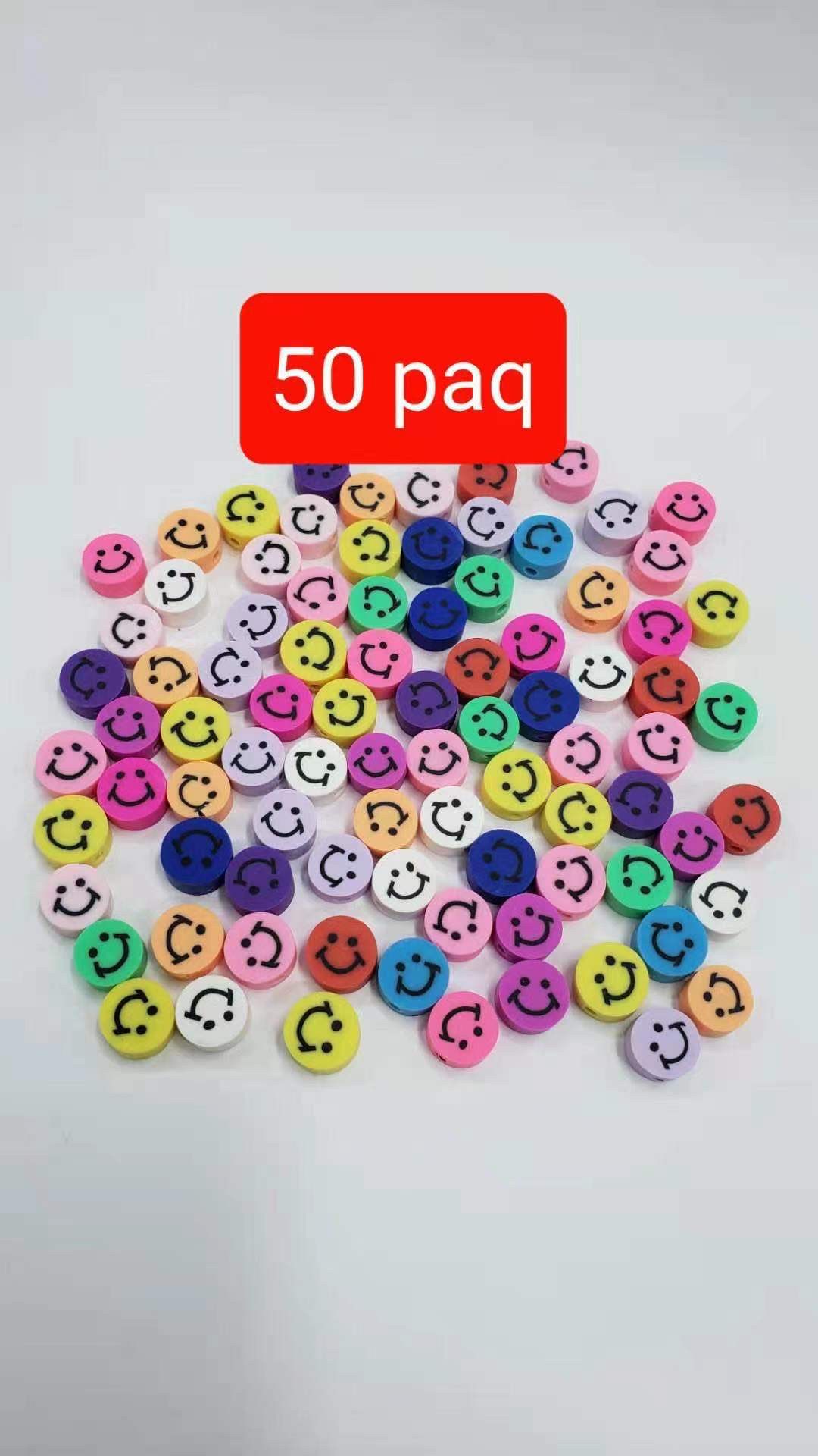 Polymer Clay Smiley Slice Mobile Phone Chain Accessories Diy Headdress Hair Accessories Bracelet Necklace Beads Shoe Clothing Accessories 10*4Mm Aperture 2Mm details Picture