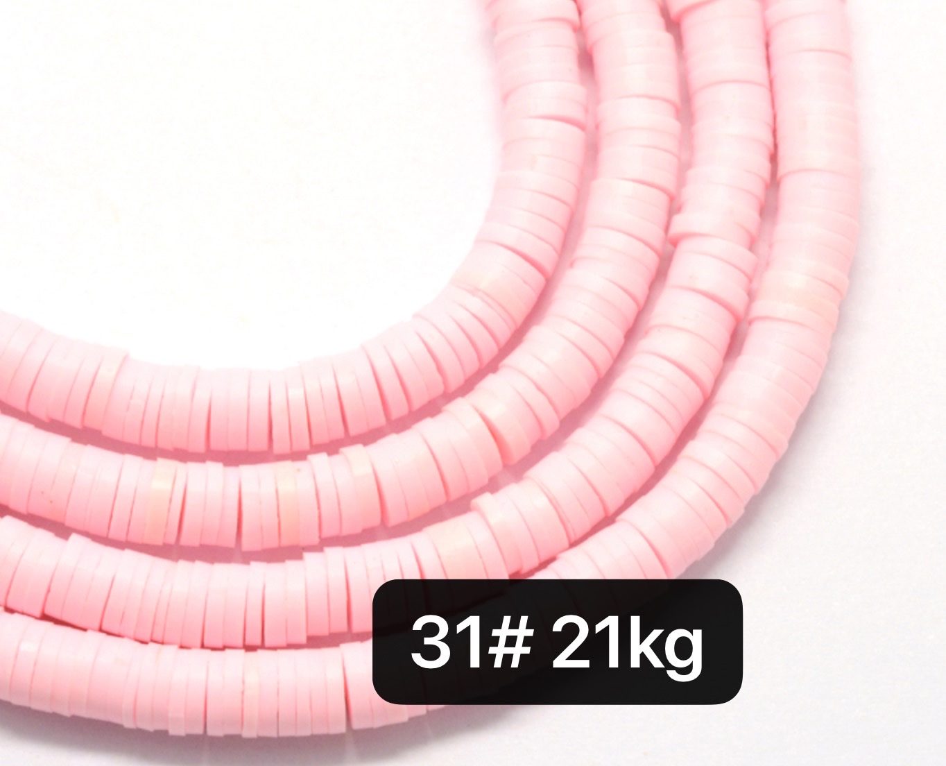 6*1Mm Multicolor Polymer Pottery Jewelry Accessories Bracelet Spacer Handmade Clothing Accessories Length 40Cm Can Be Customized details Picture