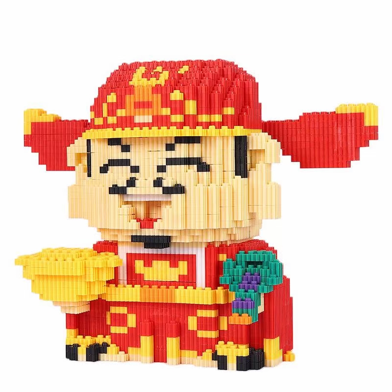 兼容颗粒砖石积木拼插积木玩具亲子互动玩具成人儿童卡通积木穿插积木 thumbnail