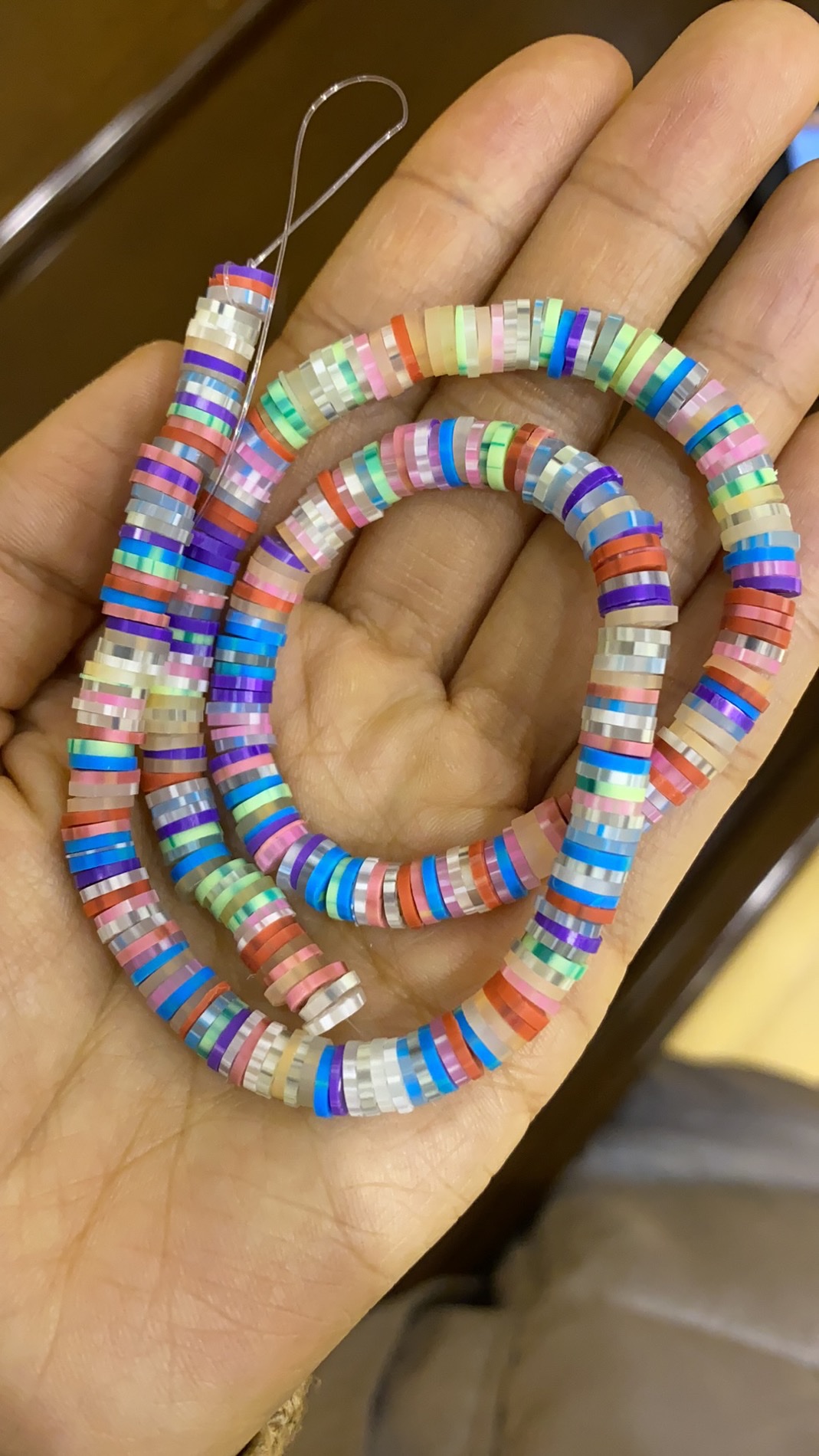 6*1Mm Multicolor Polymer Pottery Jewelry Accessories Bracelet Spacer Handmade Clothing Accessories Length 40Cm Can Be Customized undefined