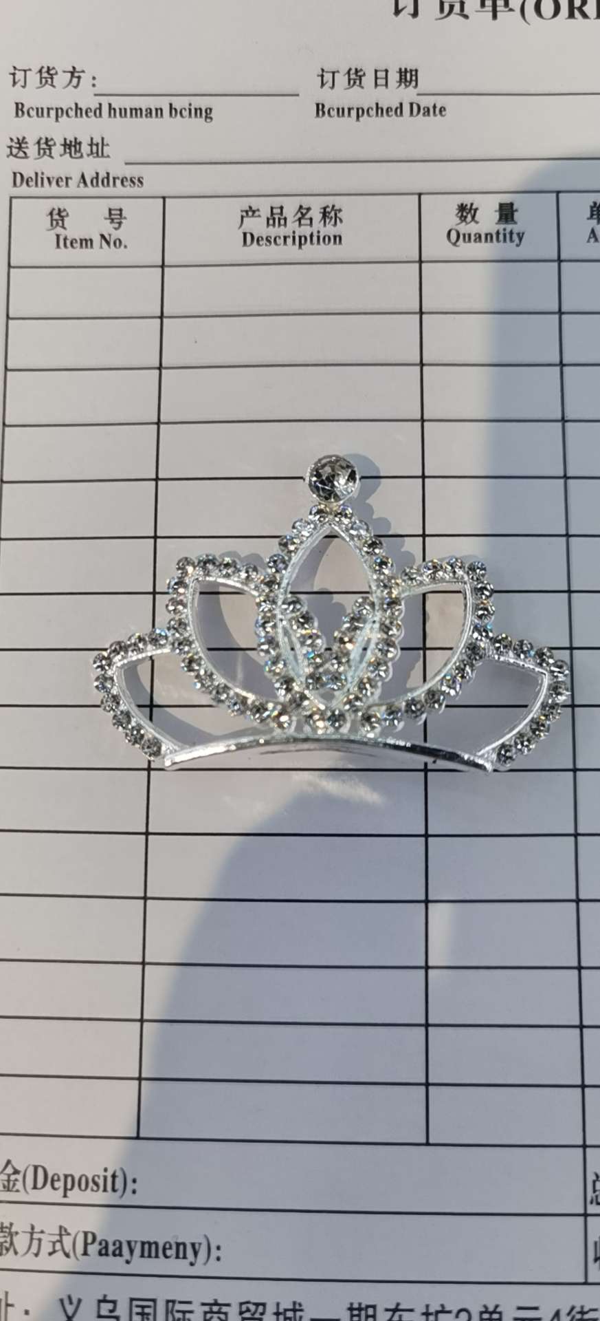 Crown alloy accessories and Aolong accessories are super charming and elegant, popular online bestsellers details Picture