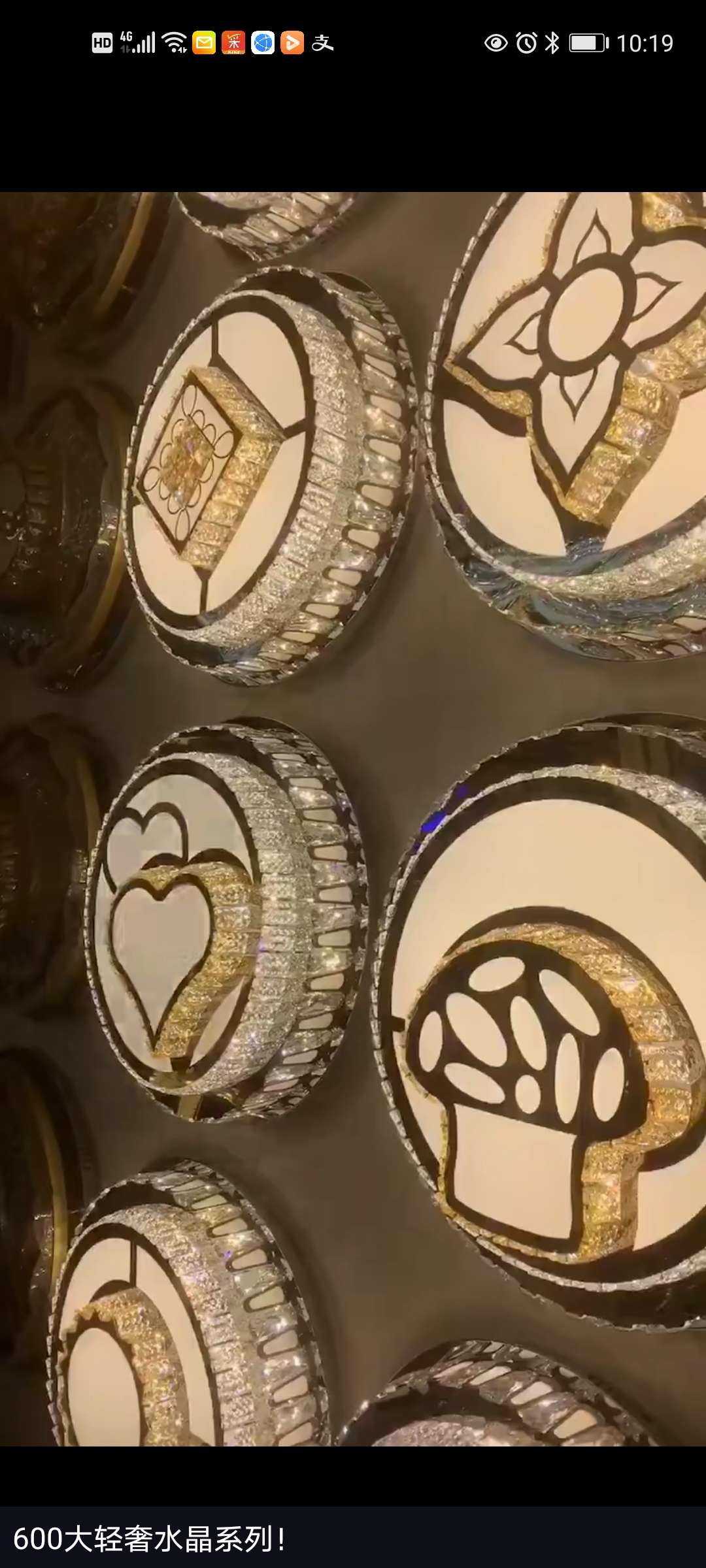 Lámpara de cristal cuadrada, lámpara de cristal de corte lineal para sala de estar minimalista pic 5