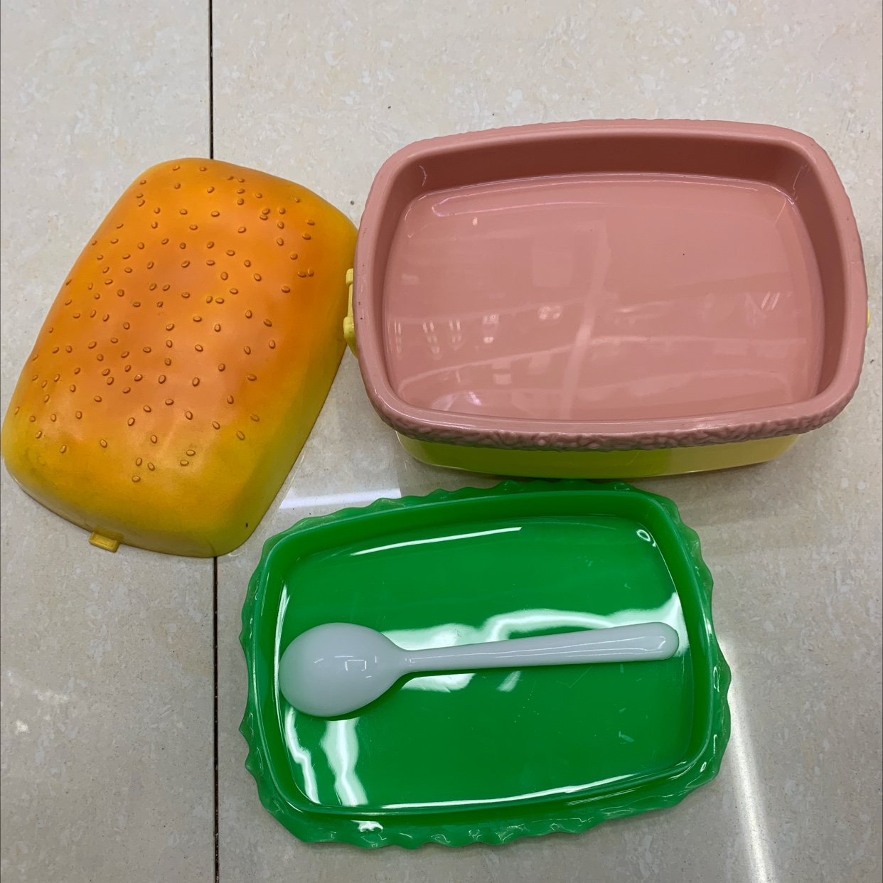 汉堡饭盒方形细节图