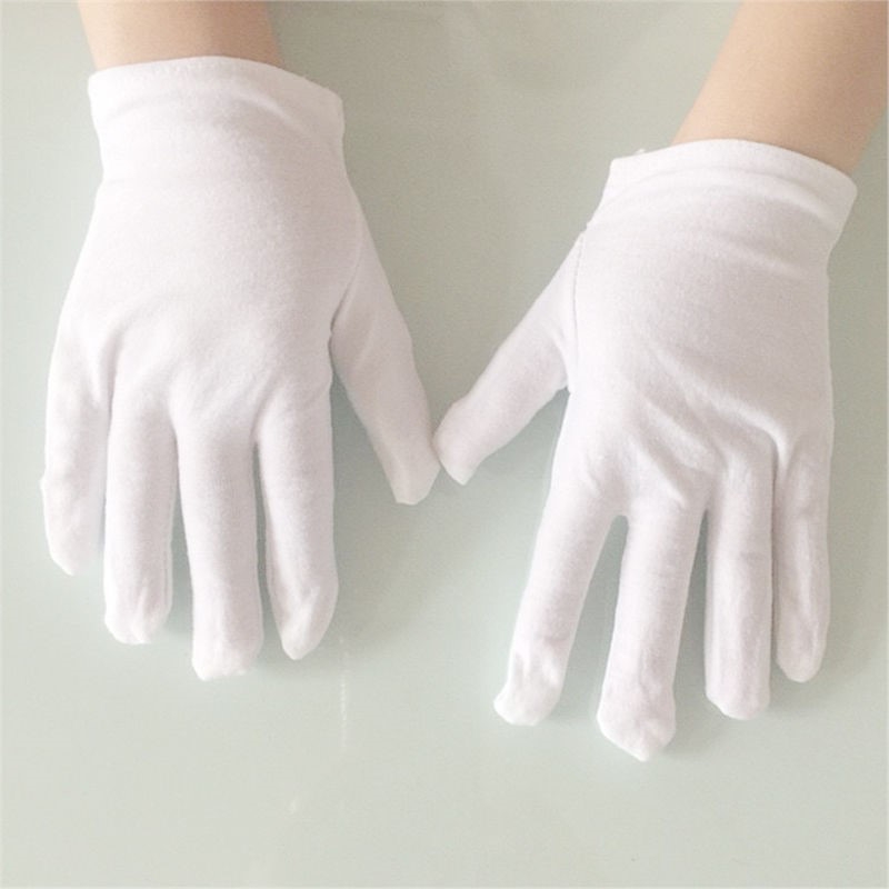 Children Adult Etiquette Gloves Homework Performance Student Stage Flag Gloves Application Scenario