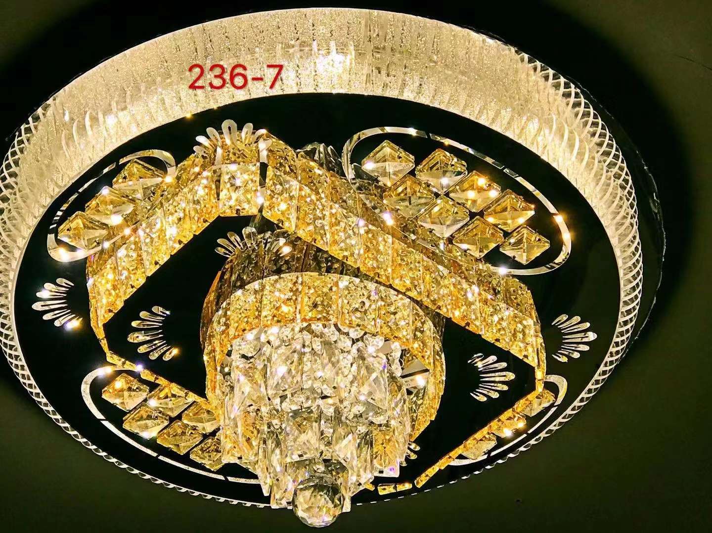 600 مصباح كريستال كبير من الفولاذ غير القابل للصدأ، Specification image