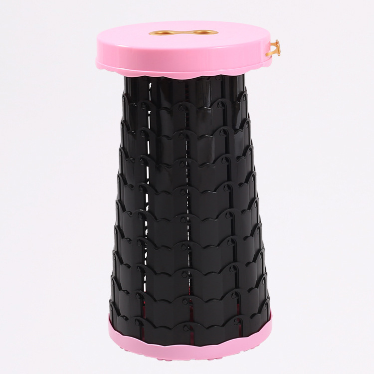 户外旅行伸缩凳便携式折叠凳可调节小马扎地铁火车无座神器网红凳白底实物图