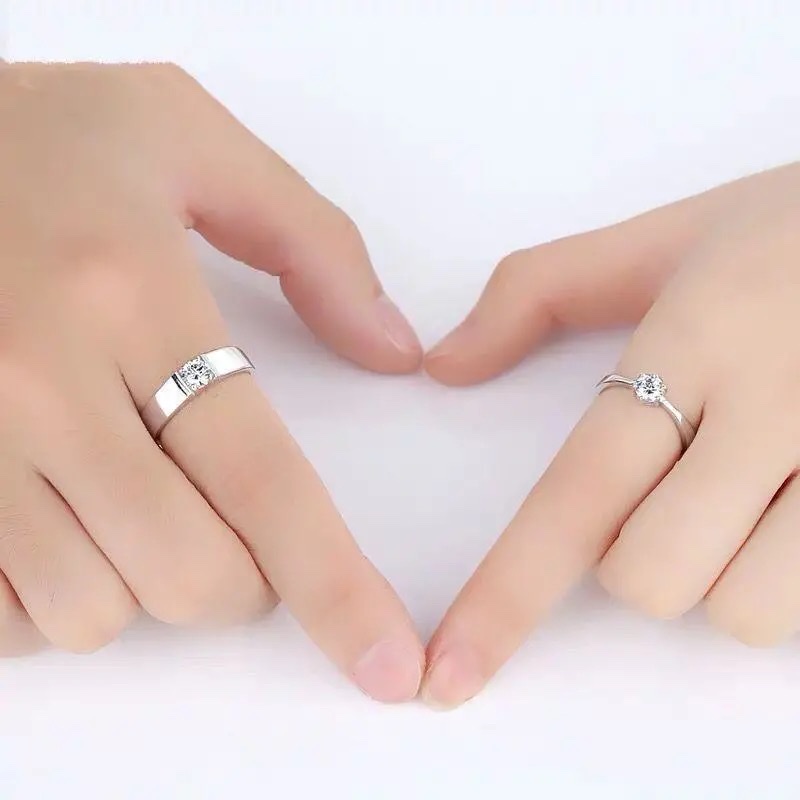 Chenglong Jewelry's couple rings, a trendy and personalized pair of wedding and proposal rings for women on Instagram, and a trendy Valentine's Day gift for men Item Picture