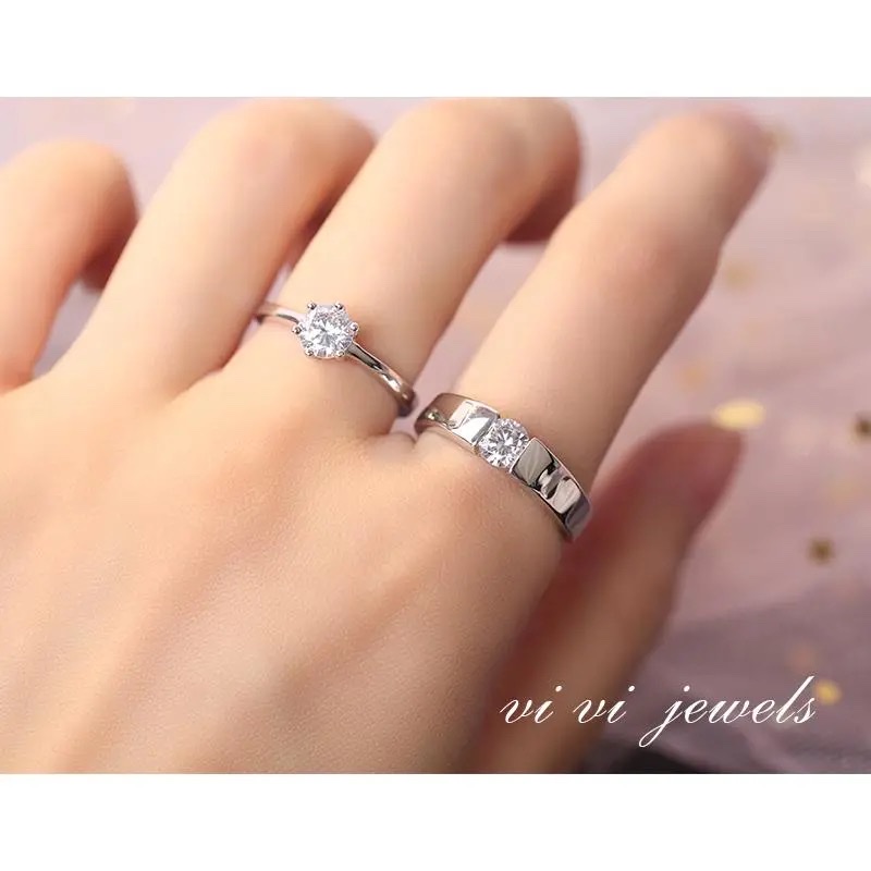 Chenglong Jewelry's couple rings, a trendy and personalized pair of wedding and proposal rings for women on Instagram, and a trendy Valentine's Day gift for men Specification image