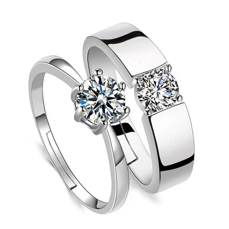 Chenglong Jewelry's couple rings, a trendy and personalized pair of wedding and proposal rings for women on Instagram, and a trendy Valentine's Day gift for men details Picture