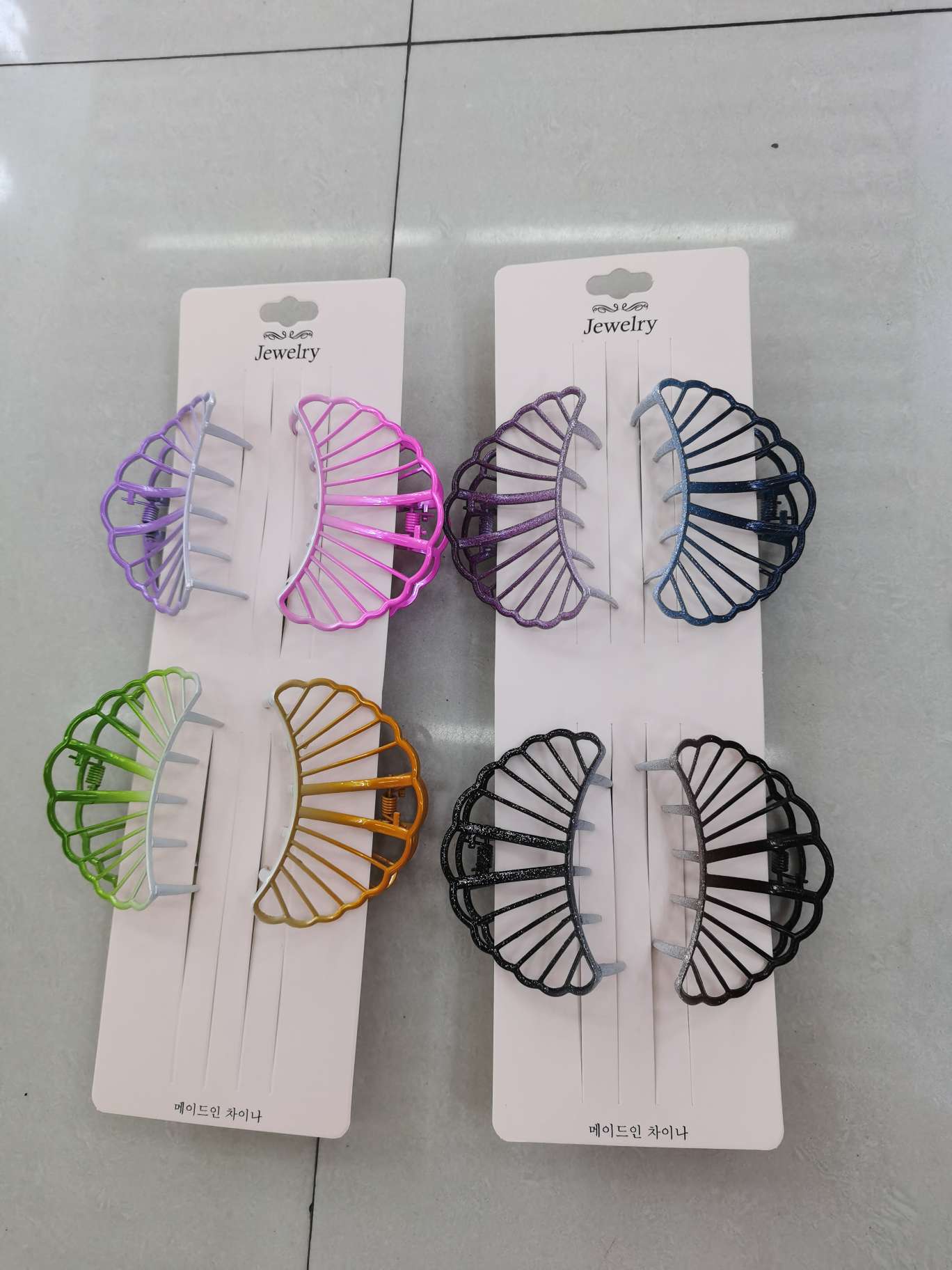 Gradient Spray Paint Hairpin. Network Red Explosive Manufacturers Direct Sales Super Hot Hairpin Spring, Summer, Autumn And Winter Essential Specification drawing