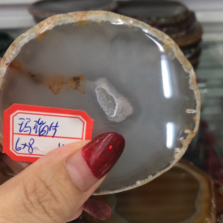 天然玛瑙石茶杯垫 高级感 欧美复古  简约 