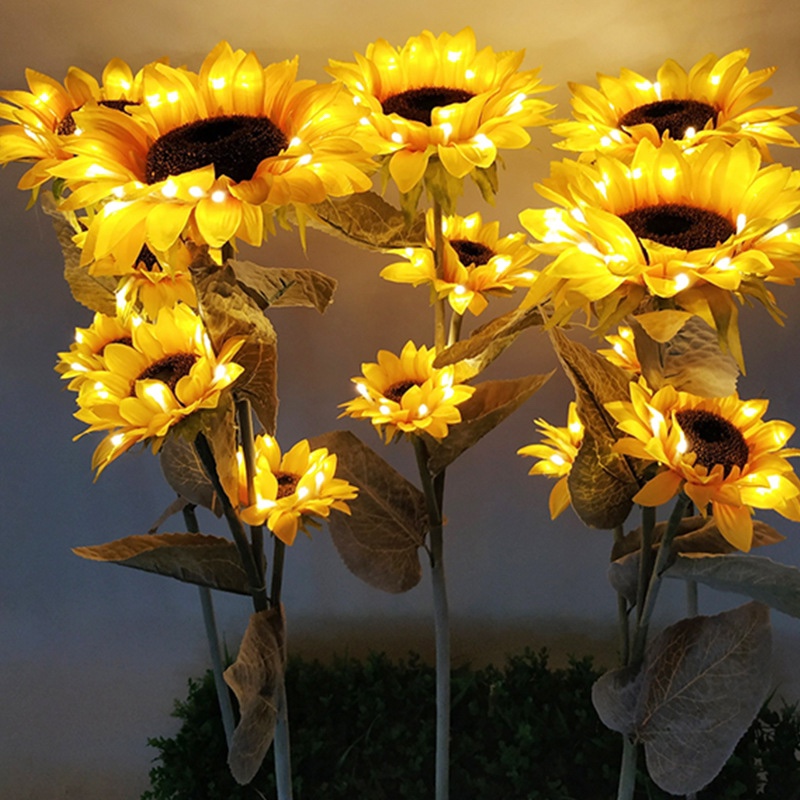 Solar flower sea sunflower park decoration led