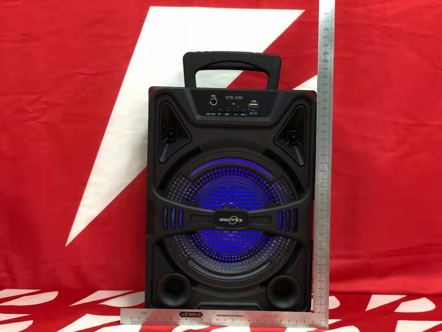 Gts1270 Bluetooth speaker, mobile phone speaker, 8-inch portable speaker, card-inserting speaker, portable speaker, BTspeaker detail image 2