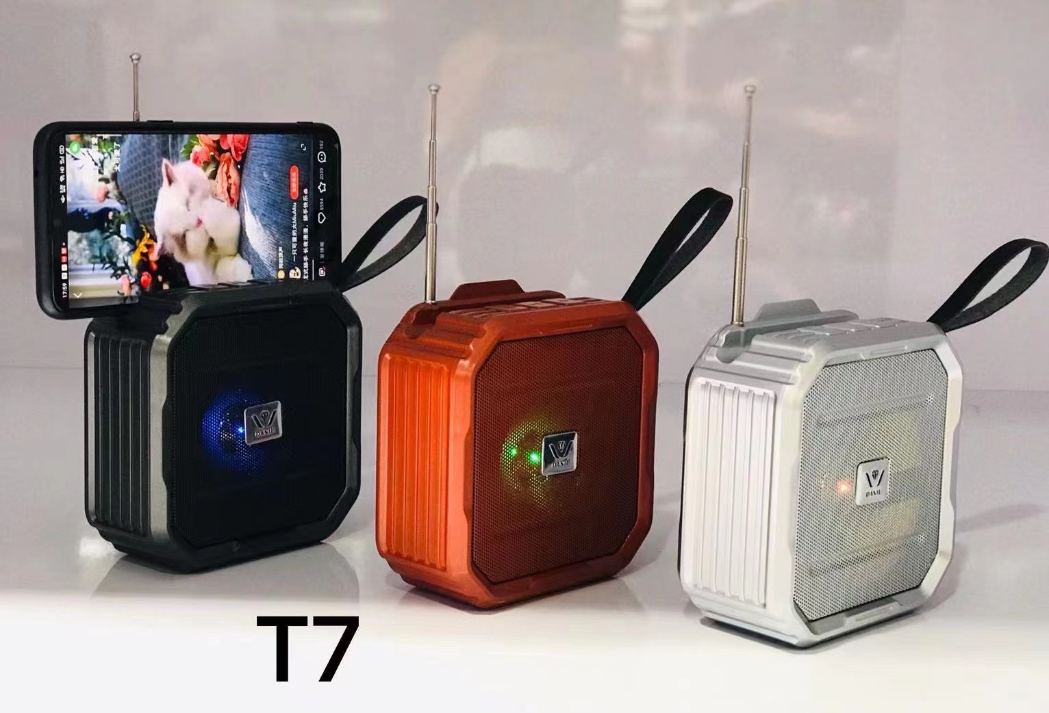 丅 7 بلوتوث السماعات في البطاقة هي اللغة. ميني السماعات BTspeaker الصوتية المحمولة detail image 8