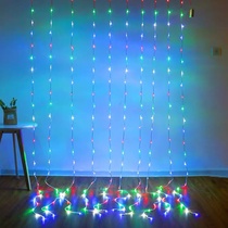 Water light led background decoration curtain light color 3 meters wide 3 meters high 10 color