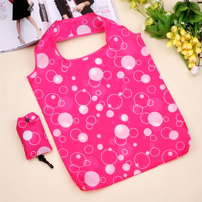 花布手机型折叠购物袋环保袋单肩手提袋超市大容量防水带挂钩详情5