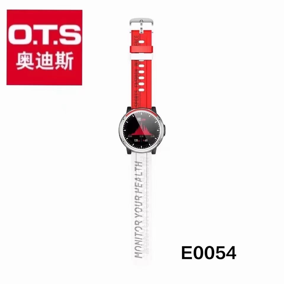 OTS Waterproof, step-counting, heart rate, blood pressure, calorie, music playback, sports fashion, Bluetooth call, fashionable smartwatch for men and women E0054 details Picture