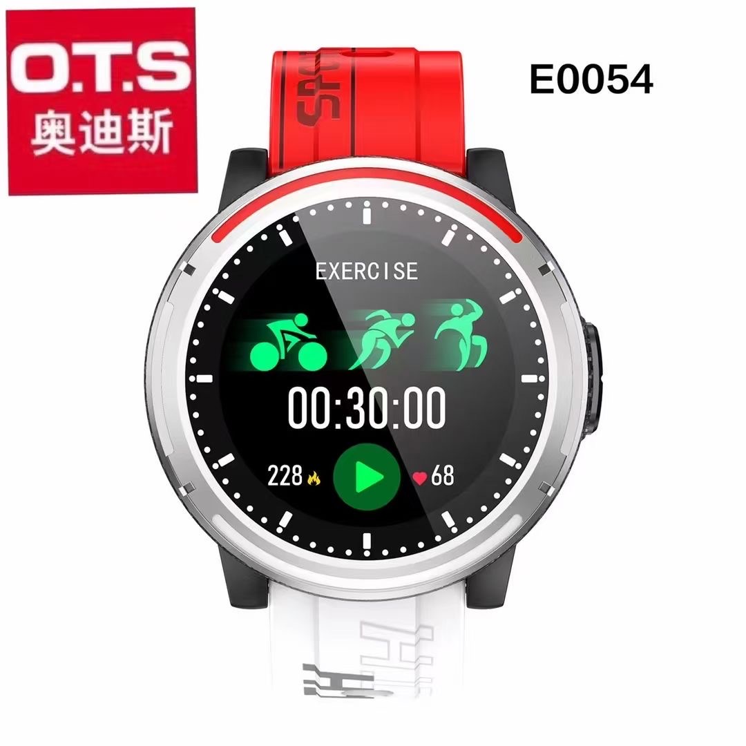 OTS Waterproof, step-counting, heart rate, blood pressure, calorie, music playback, sports fashion, Bluetooth call, fashionable smartwatch for men and women E0054 detail image 1