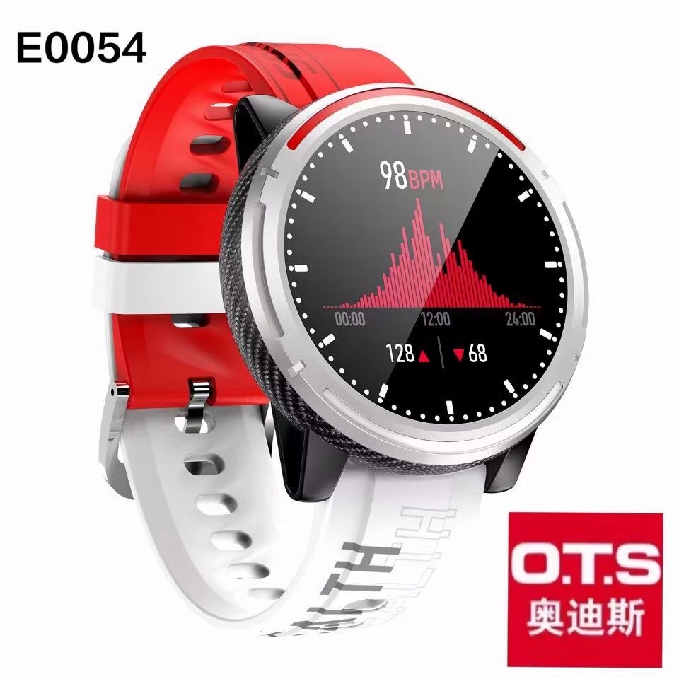 OTS Waterproof, step-counting, heart rate, blood pressure, calorie, music playback, sports fashion, Bluetooth call, fashionable smartwatch for men and women E0054 detail image 7