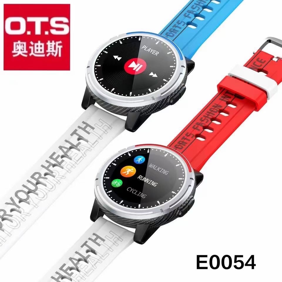 OTS Waterproof, step-counting, heart rate, blood pressure, calorie, music playback, sports fashion, Bluetooth call, fashionable smartwatch for men and women E0054 detail image 2