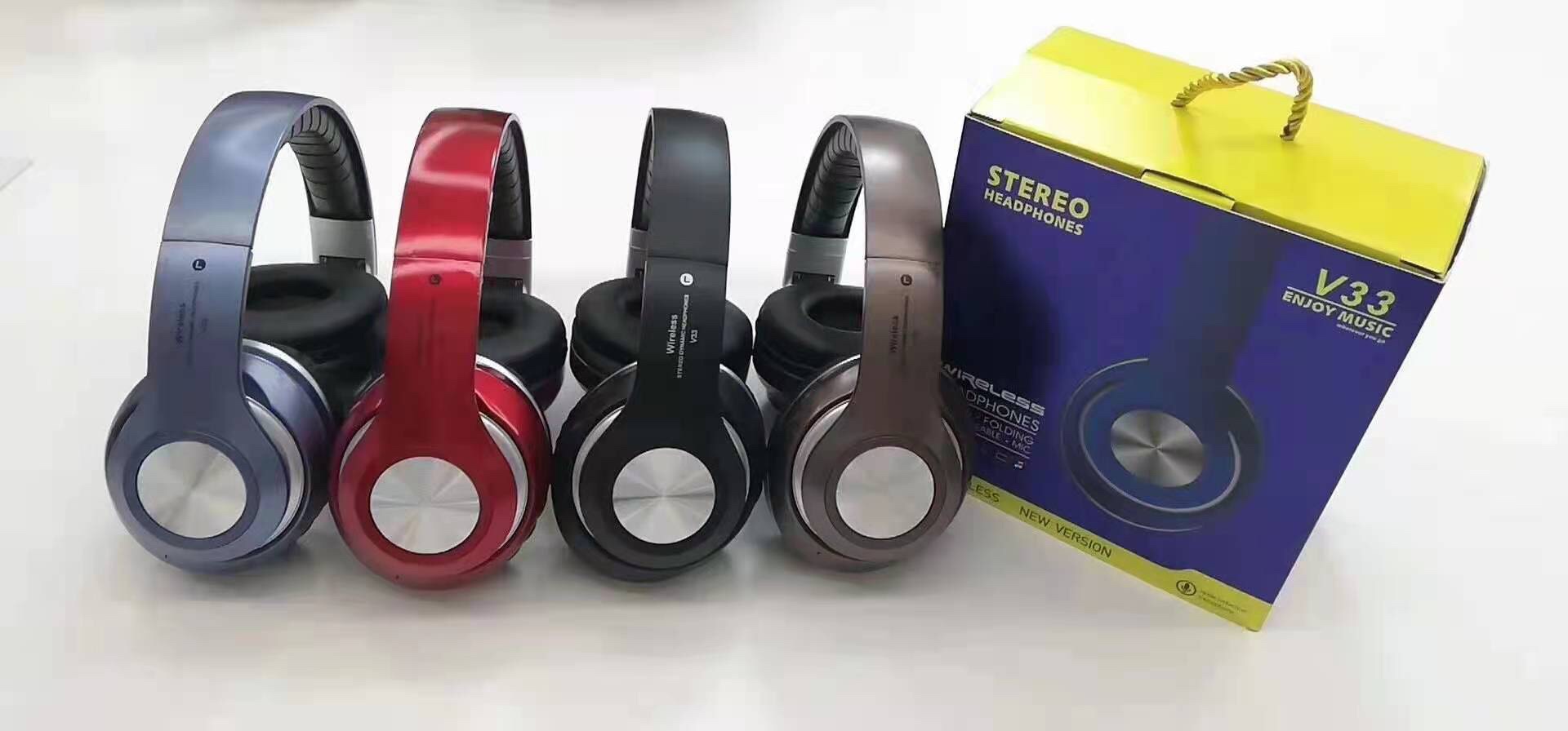 V33 Bluetooth headphones details Picture