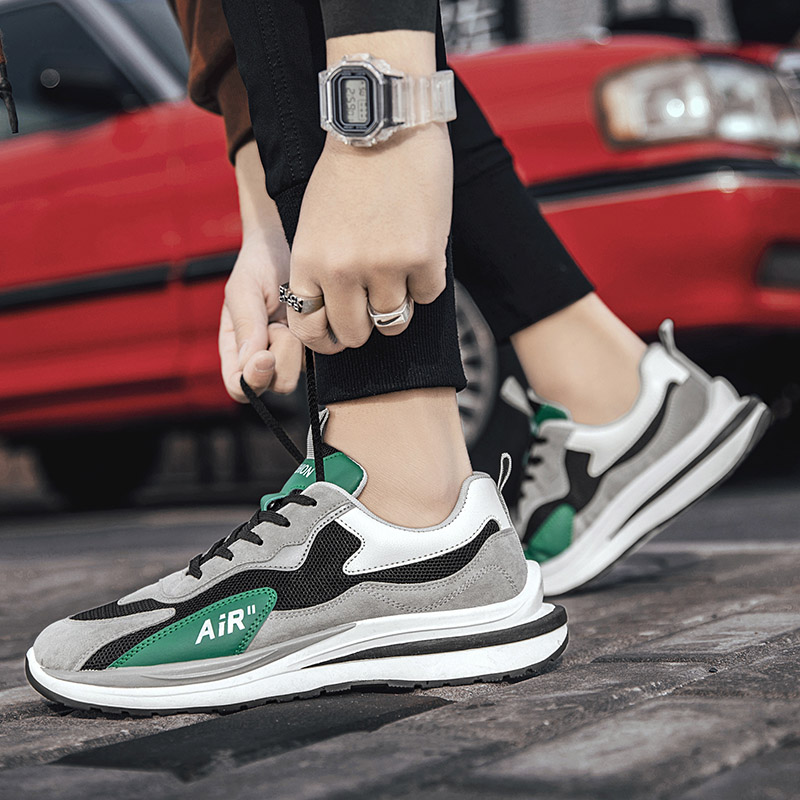 休闲运动鞋飞织透气网面男鞋旅游鞋百搭潮鞋户外鞋防滑软底鞋，39-44   一件代发详情图1