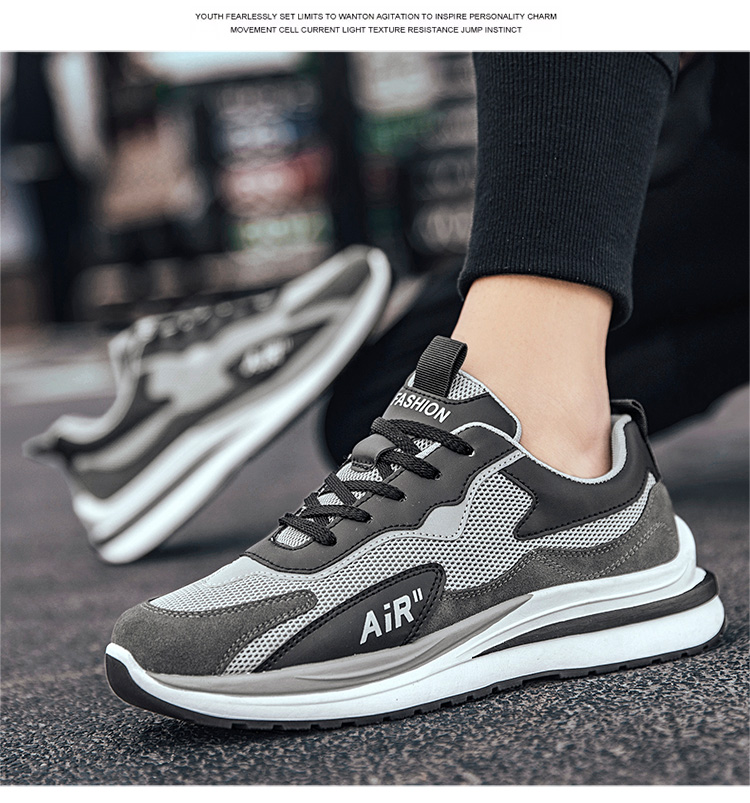 休闲运动鞋飞织透气网面男鞋旅游鞋百搭潮鞋户外鞋防滑软底鞋，39-44   一件代发详情图7