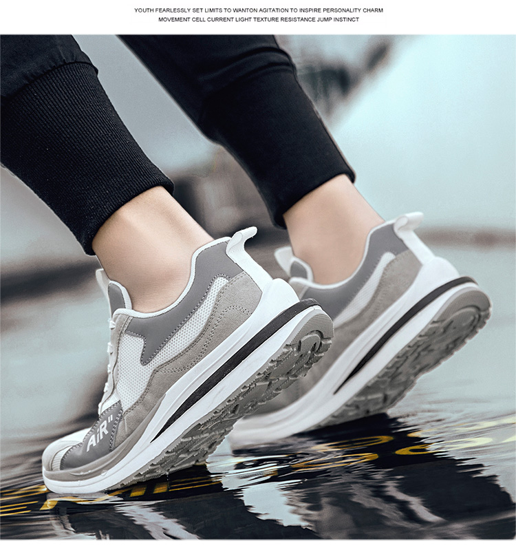 休闲运动鞋飞织透气网面男鞋旅游鞋百搭潮鞋户外鞋防滑软底鞋，39-44   一件代发详情图9