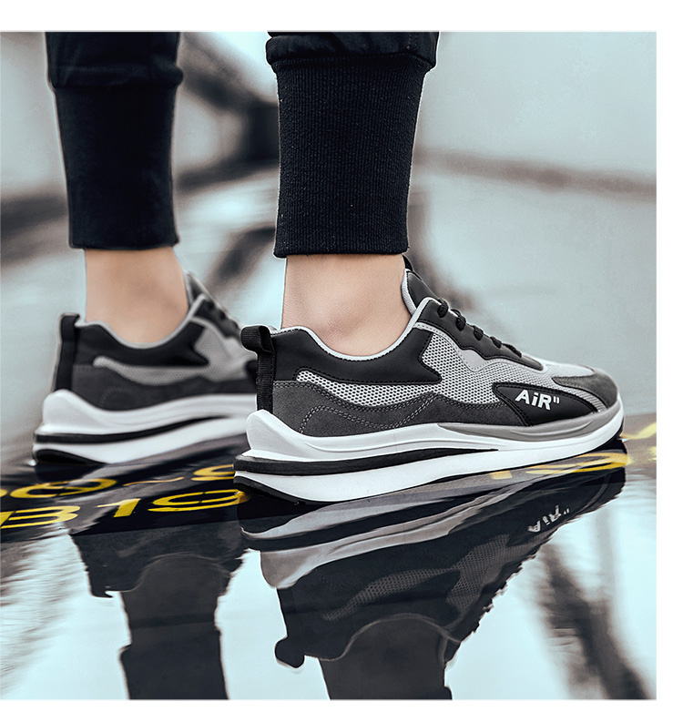 休闲运动鞋飞织透气网面男鞋旅游鞋百搭潮鞋户外鞋防滑软底鞋，39-44   一件代发详情图8