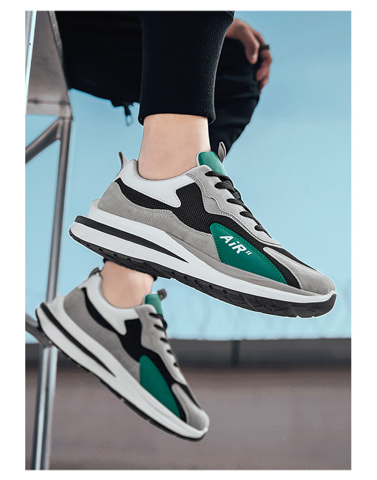 休闲运动鞋飞织透气网面男鞋旅游鞋百搭潮鞋户外鞋防滑软底鞋，39-44   一件代发详情图13