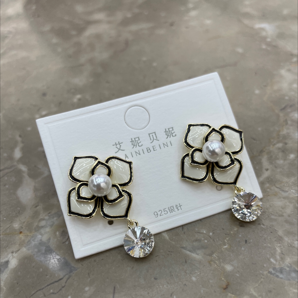 Camellia earrings