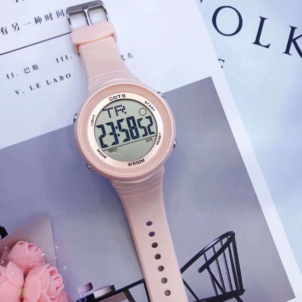 ots New 2021 Children's Watch for Boys and Girls, Electronic Wristwatch for Primary and Secondary School Students, Luminous, waterproof and shock-resistant Children's Watch for Girls 7042