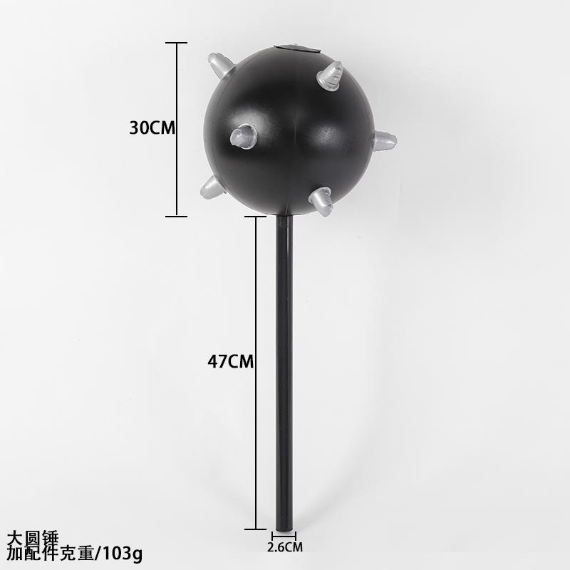 厂家批发充气锤子充气玩具 狼牙锤流星锤大圆锤充气锤子可定制详情图6
