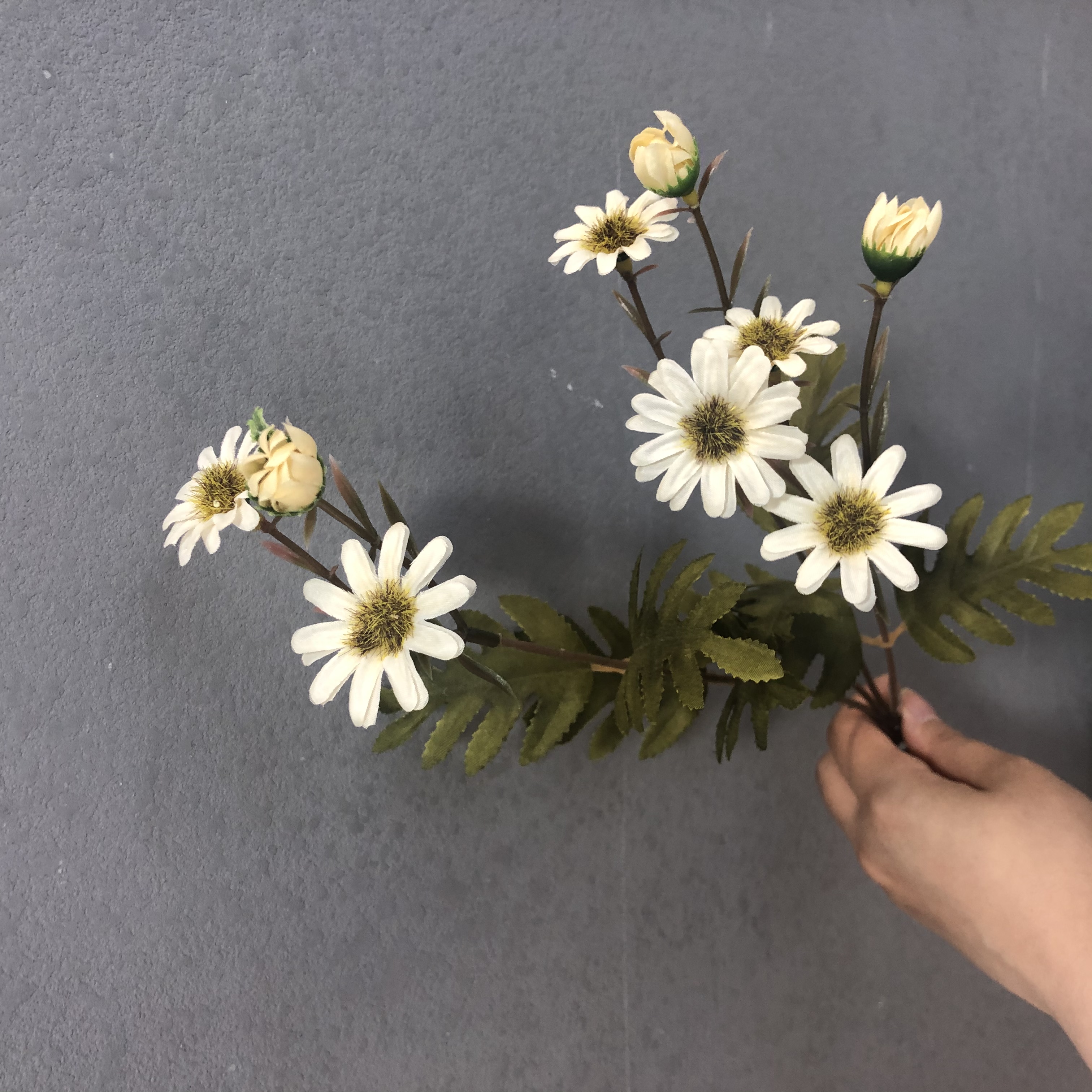 【远念花行】仿真花秋色三叉七彩小雏菊 洋甘菊详情图7