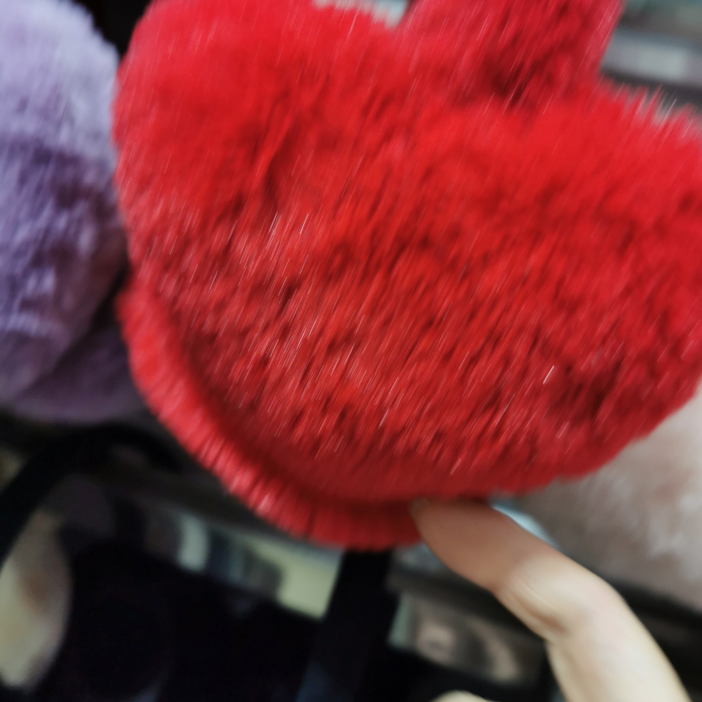 Peach Heart Red